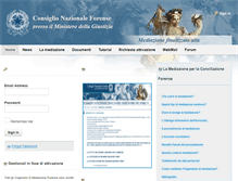 Tablet Screenshot of mediazioneforensecnf.it
